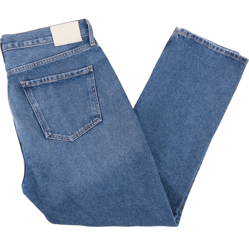 Citizens of Humanity Womens 31 34x28 Charlotte High Rise Straight Blue Jeans
